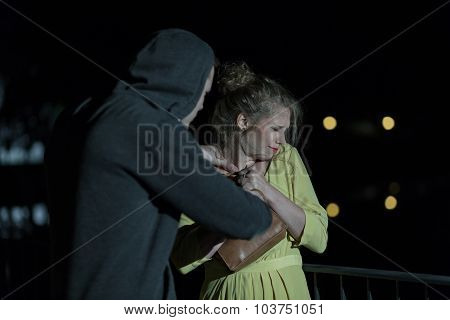 Attacking Young Woman