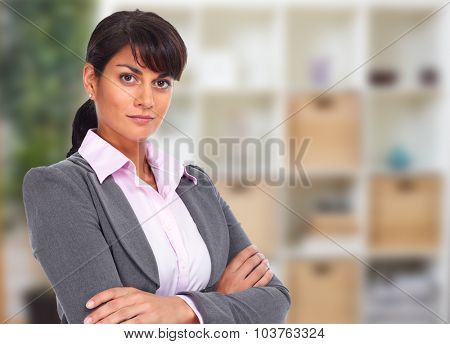 Beautiful asian business woman. Accounting and finance background.