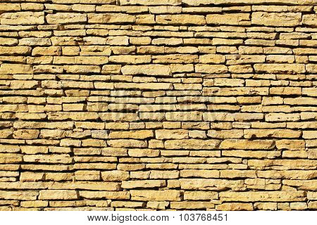 Background rubble wall.