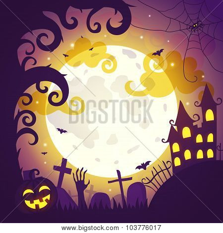 Halloween art illustration.