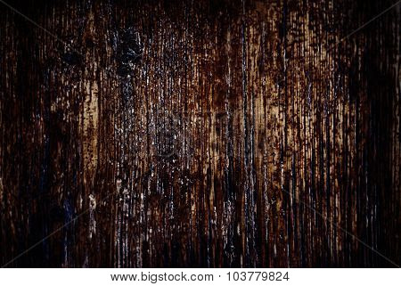 Vintage Texture Of Bark Wood Natural Background, Dark Brown Color
