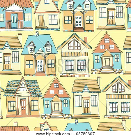 House seamless pattern
