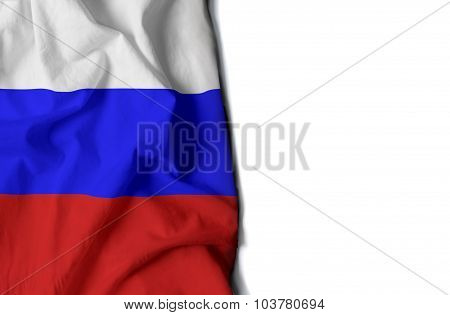Waving Flag Of Russia, European And Asian Country
