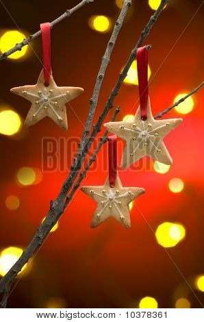 Weihnachtsplätzchen als Dekoration