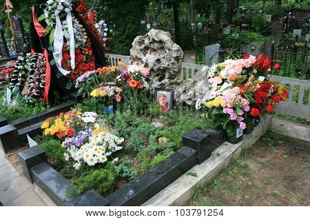 The grave of Russian Director animator Alexander Tatarsky
