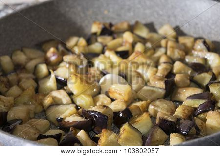 Fried Aubergines