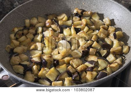 Fried Aubergines