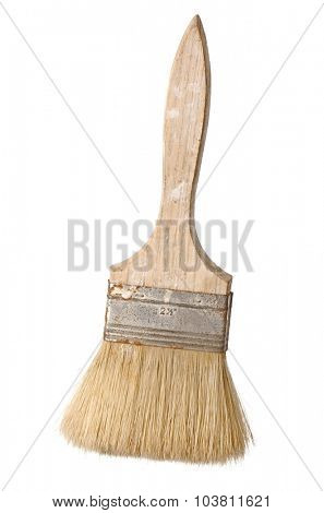 Used brush isolated on white background
