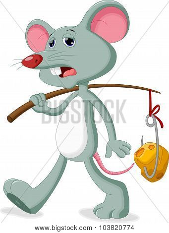 Funny cartoon mouse