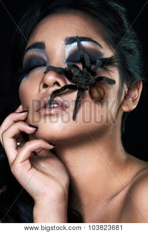 portrait of fashion model