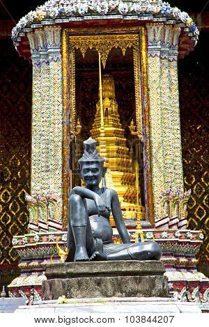 Siddharta   In   Temple   Asia   Thailand Abstract   Step     Wat  Palaces