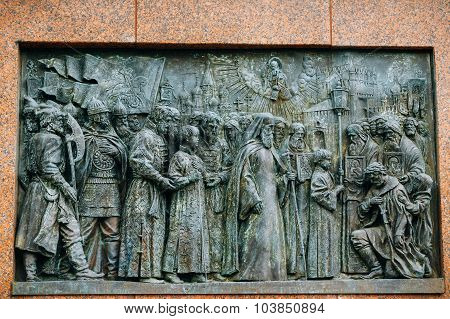Patriarch Hermogenes monument in Moscow Russia