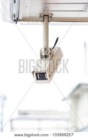 security camera CCTV of retail shop