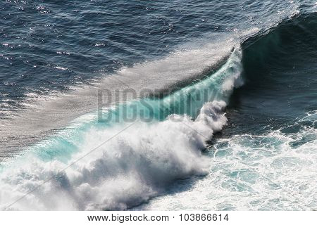 Detail Of Big Colorful Ocean Waves-bali, Indonesia