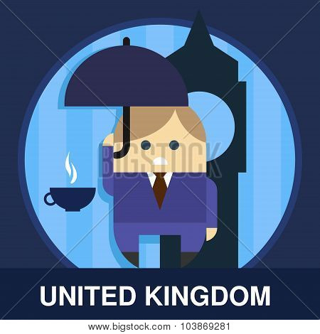 Englishman Vector Illustration