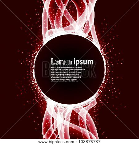 Red Glitter Party Poster