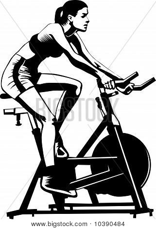 건강 한 여자 Excercising