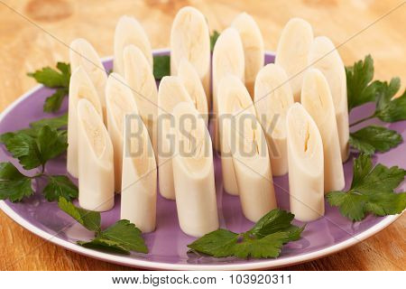 Heart Of Palm (palmito) On Plate