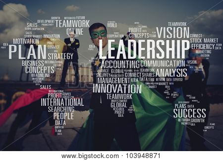Leadership Boss Management Coach Chief Global Concept