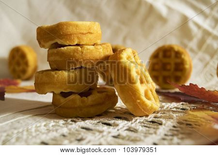 Butter Cookies with a corrugated surface
