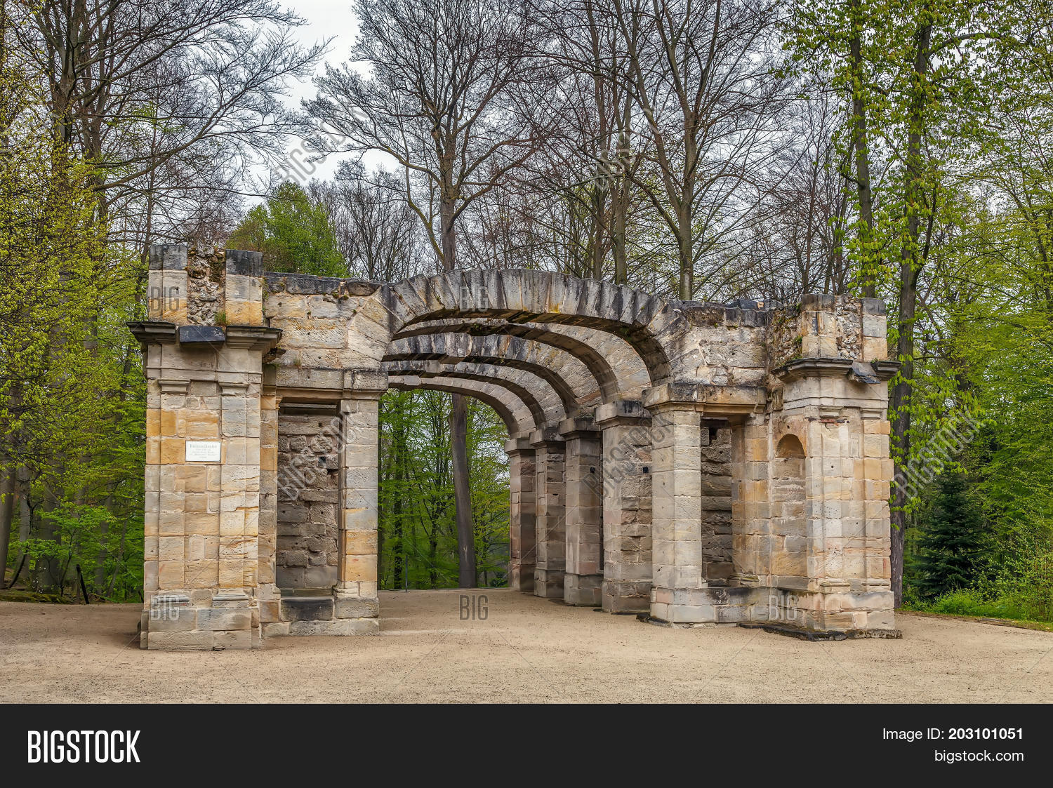 Ruin Theatre Hermitage Image Photo Free Trial Bigstock