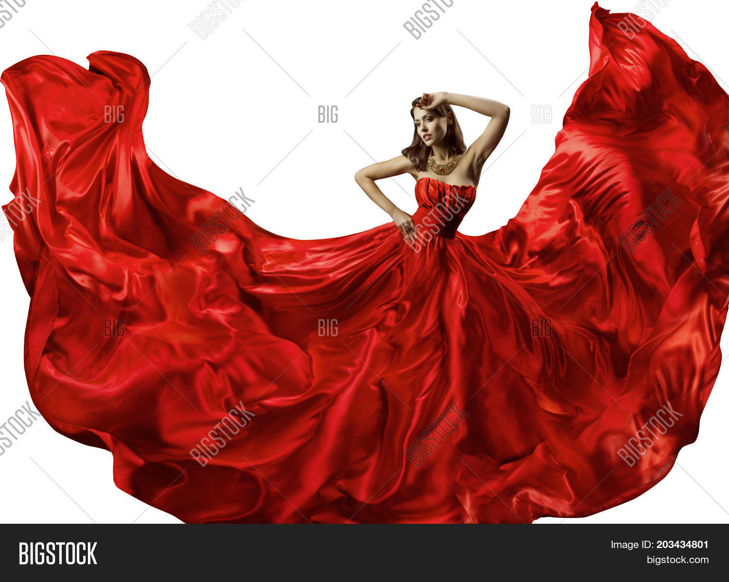 Dancing Woman Red Image & Photo (Free Trial) | Bigstock