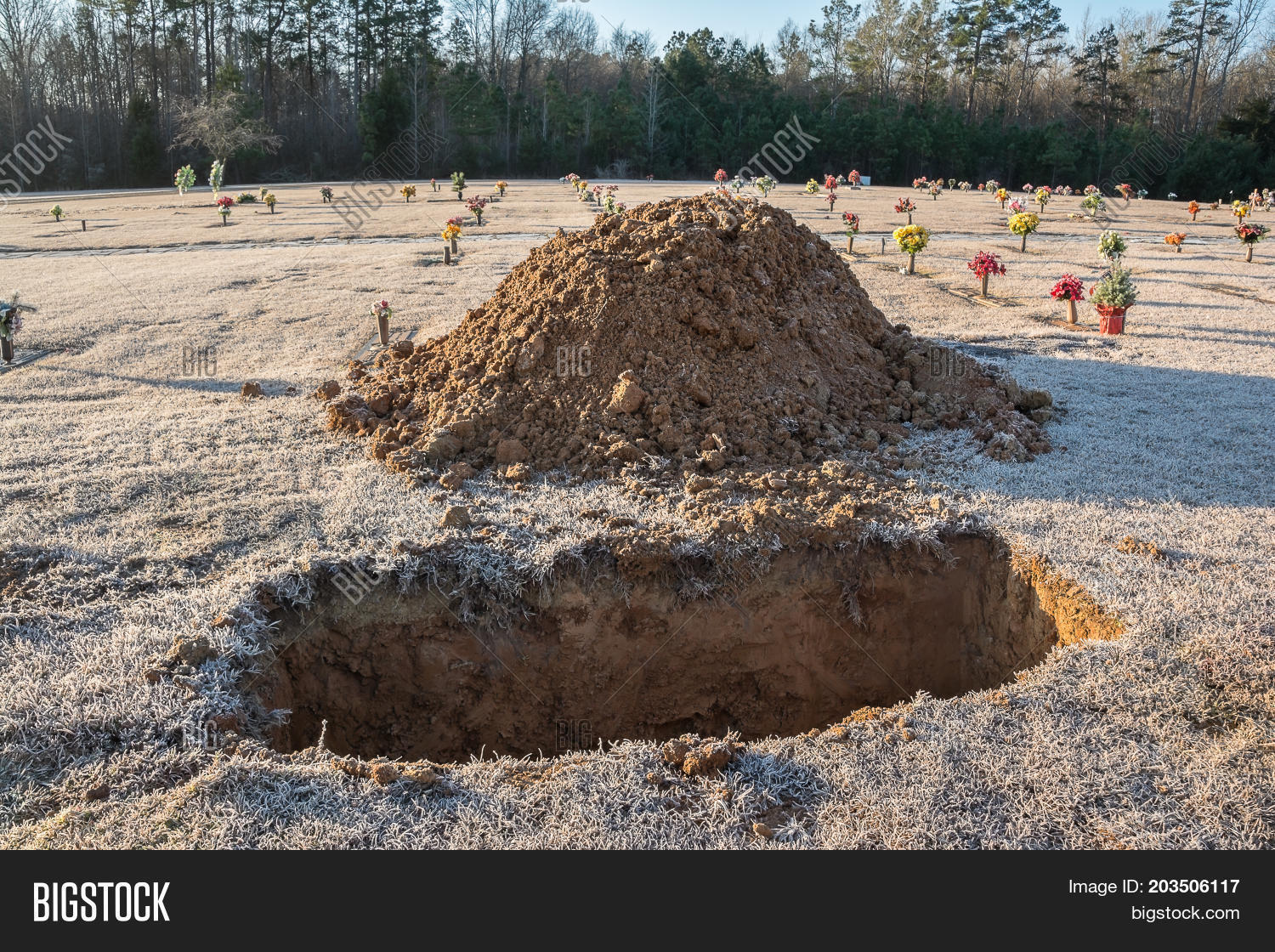 Newly Dug Grave Early Image & Photo (Free Trial) Bigstock