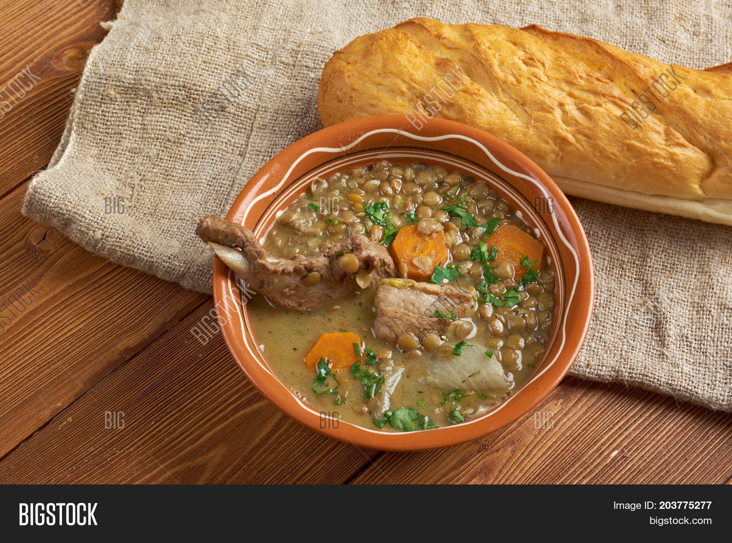 French Soup Lentils Image & Photo (Free Trial) | Bigstock