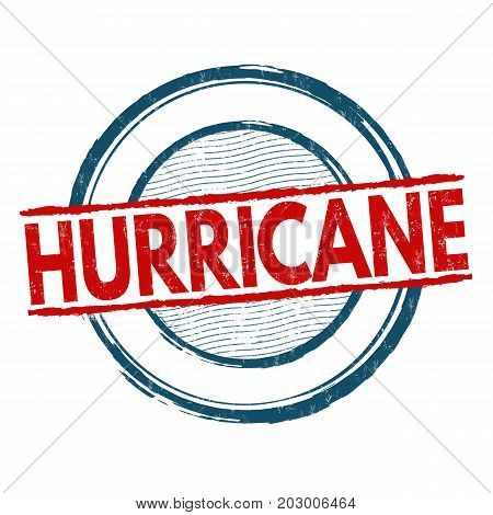 Hurricane Sign Or Stamp