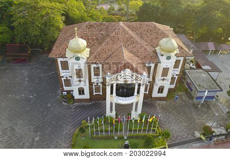 MALACCA MALAYSIA - NOVEMBER 6 2016 : The Proclamation of Independence Memorial is a museum in Malacca City Malacca Malaysia.