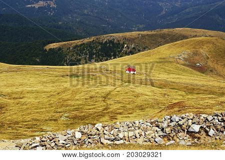 Abandonned cabin in the mountains