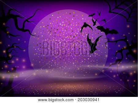 Sunset Onhalloween Background.