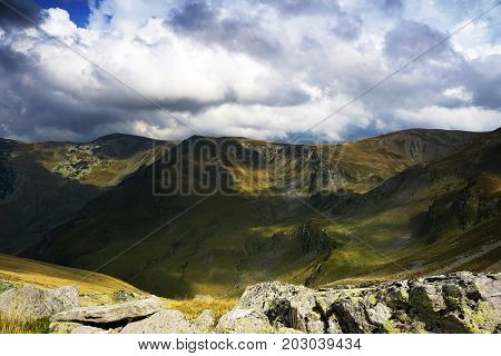Alpine landscape in Tarcu Mountains, Carpathians, Romania, Europe