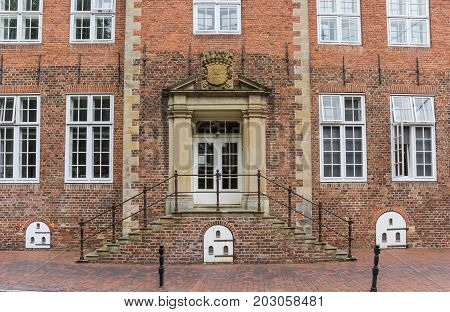 Entrance To A Historical Building In Jever