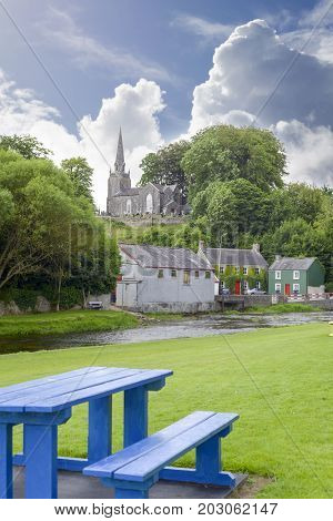 scenic view of castletownroche park and church in county cork ireland