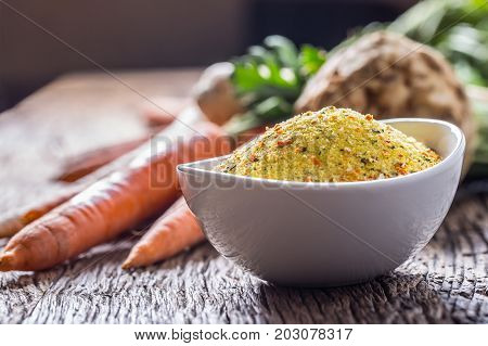 Vegeta Seasoning Spices Condiment With Dehydrated Carrot Parsley Celery Parsnips And Salt With Or Wi