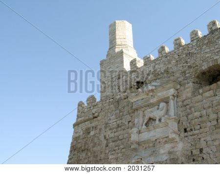 Szczegóły weneckiej fortecy w Heraklion