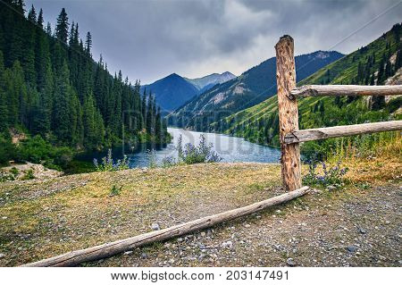 Beautiful Scenic Of Mountain Lake