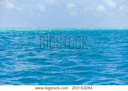 Ocean Water Surface,sea Wave In Maldives