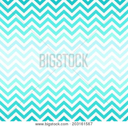 Turquoise waves on a white background. Waves seamless pattern. Vector illustration.