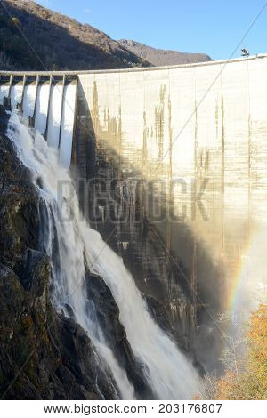 The Dam Of Verzasca On The Italian Part Of Swtzerland