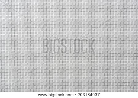 A Tile With Mosaic Structure In White