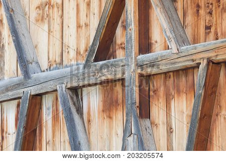 Wooden Contruction On An Old House