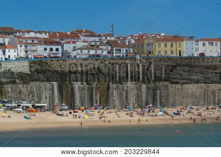 Ericeira Portugal. 16 August 2017. Pescadores beach in Ericeira. Ericeira Portugal. photography by Ricardo Rocha.