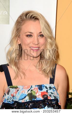 LOS ANGELES - AUG 30:  Kaley Cuoco at the Panera Bread Craft Beverages Launch at Panera on August 30, 2017 in Studio City, CA