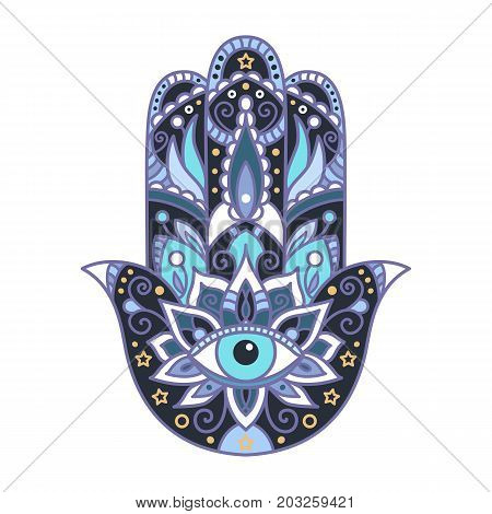 Hamsa On A White Background.