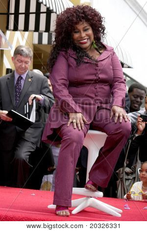 LOS ANGELES - 19 Mayıs: Chaka Kahn, Chaka Kahn Hollywood Walk Hollywoo, şöhret Star töreni