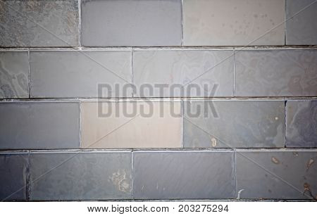 Texture of concrete block wall background .