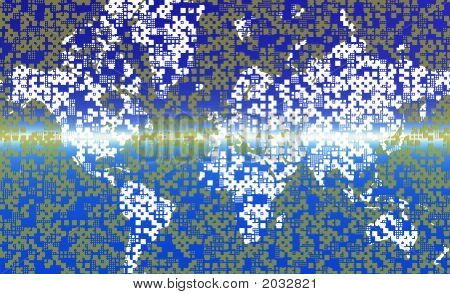 Carte bloc abstrait