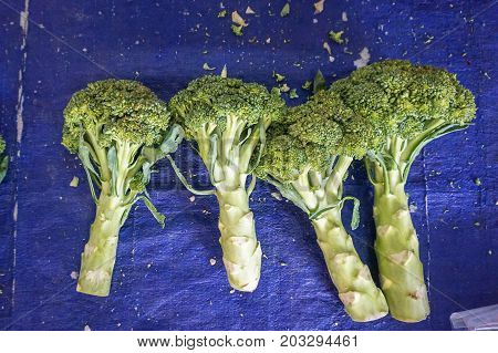 Fresh cauliflower or Kubis Bunga at a Tamu market in Keningau,Sabah Borneo,Malaysia.